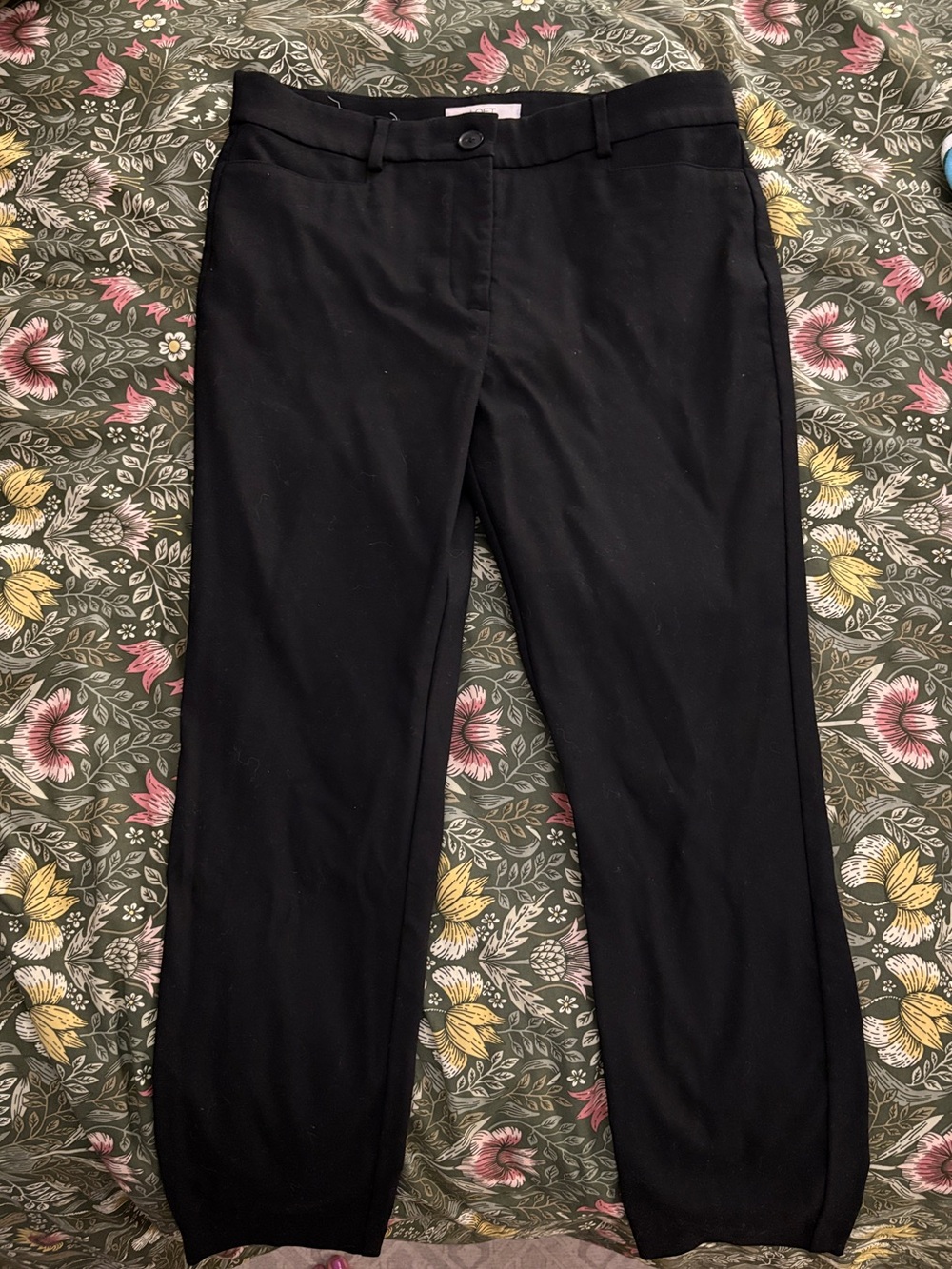 LOFT Black The Sutton Skinny Pants